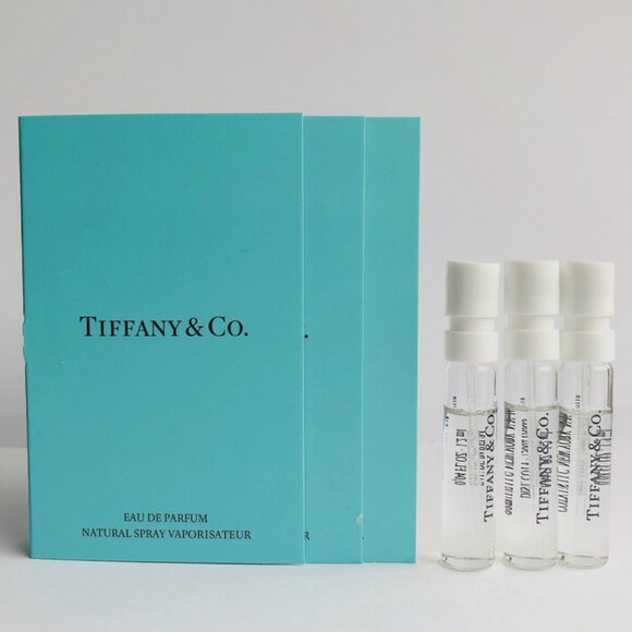 TIFFANY & CO 3PC EAU DE PARFUM EDP 1.2ml .04fl oz x 3 PERFUME SPRAY SAMPLE VIALS - Picture 1 of 4